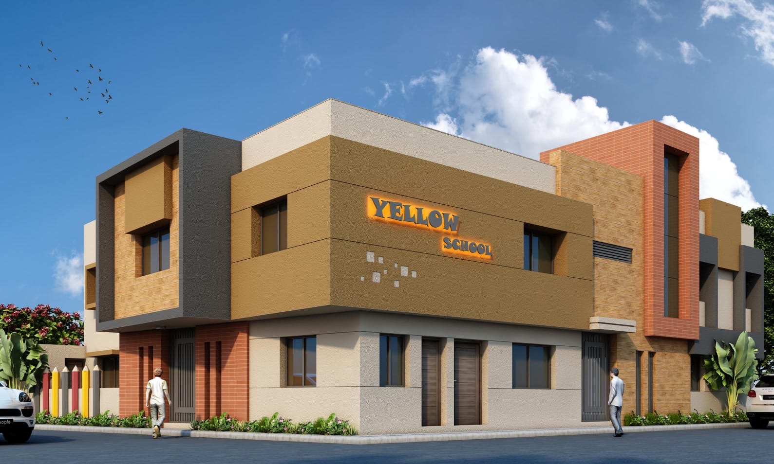 Yellow School Campus